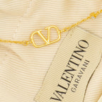 VLogo Bracelet, Valentino jewelry, Swarovski crystal bracelet, gold metal accessory, luxury bracelet