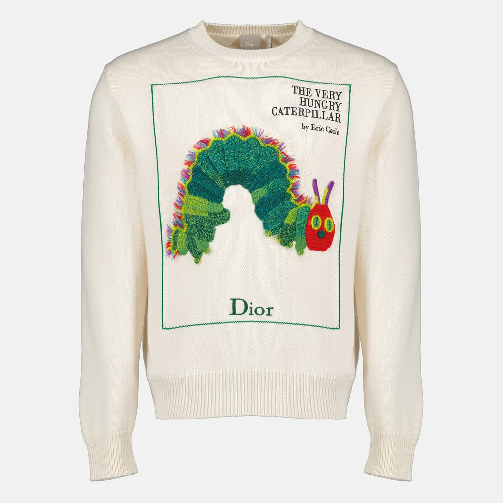 Pullover Blanc de Dior con copertina di libro