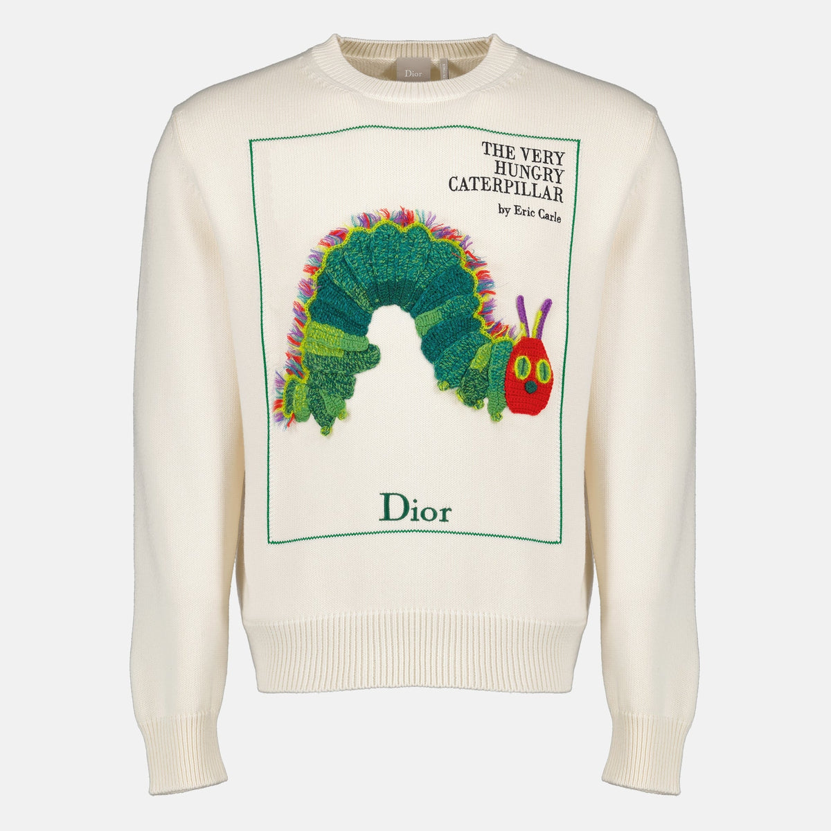 Pullover Blanc de Dior con copertina di libro