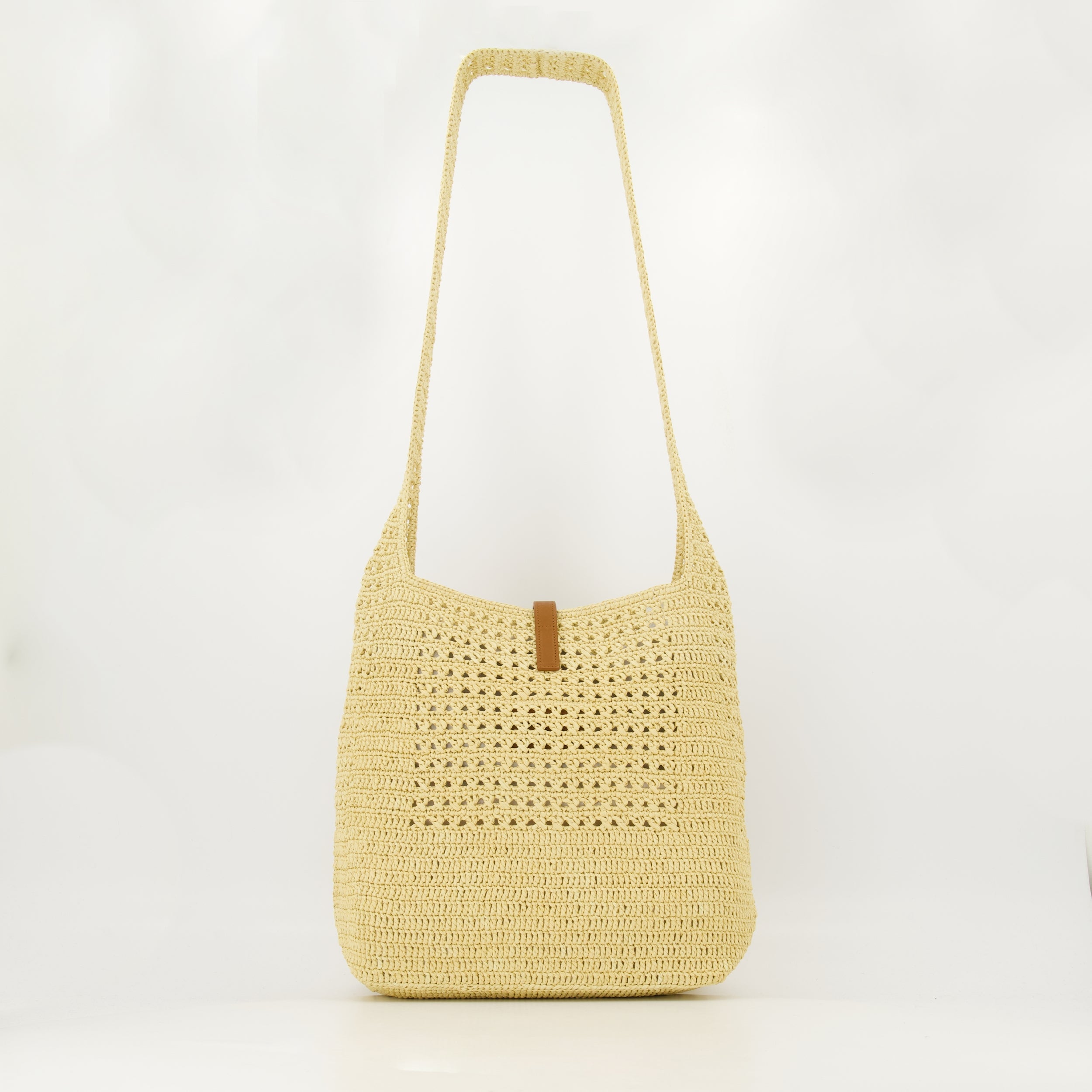 hobo bag, Saint Laurent, raffia bag, luxury accessories, designer handbag
