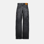Bild von Grauen Denim-Cargo-Hosen von Versace für Männer - Saison Frühling-Sommer 2025 - Produktdetailansicht 1