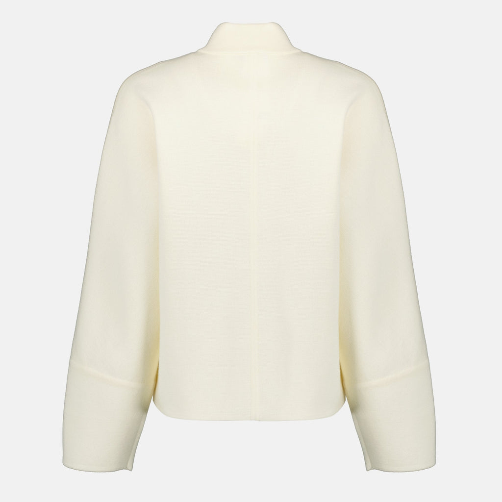 マックスマーラの女性用白ニットジャケットの画像 - シーズン春夏2026 - 後面ビュー