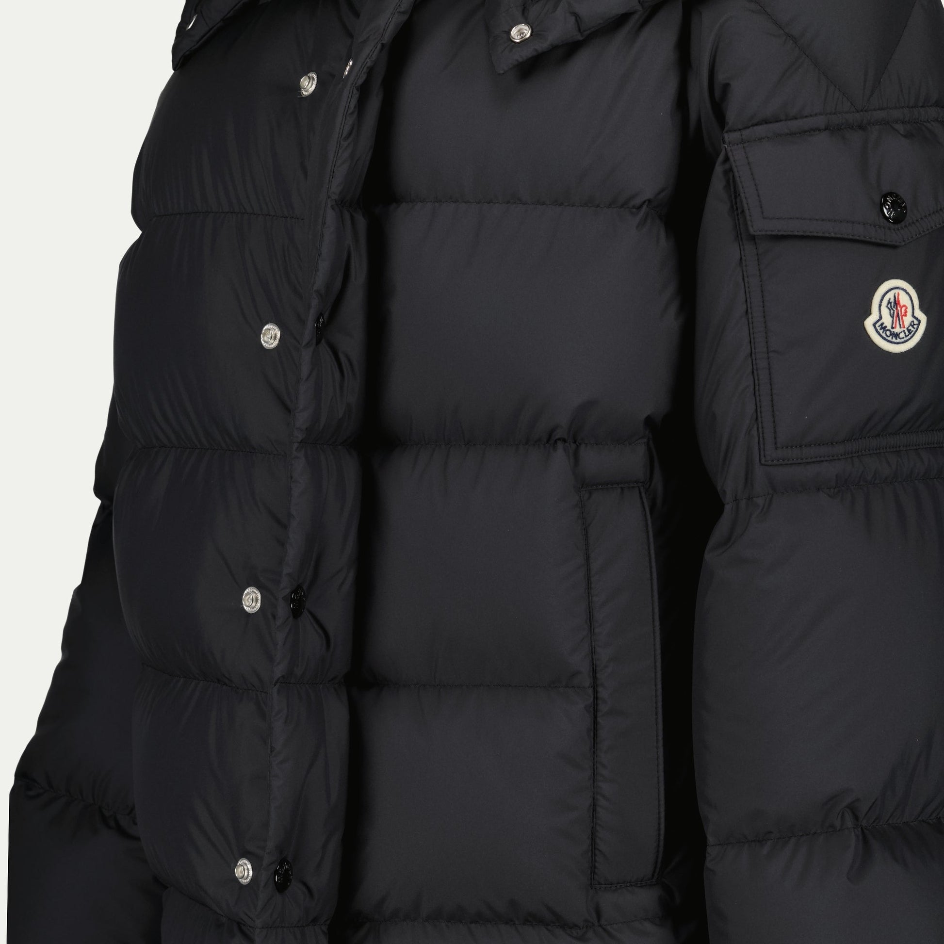 Maya 70 Jacket, Black Puffer, Moncler Clothing, Women's Quilted Jacket, Winter Outerwear