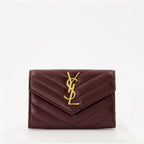Saint Laurent wallet, lambskin wallet, Cassandre wallet, designer accessories, luxury handbag
