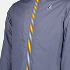 waterproof jacket, designer outerwear, unisex blue jacket, high fashion coat, luxury winter wear