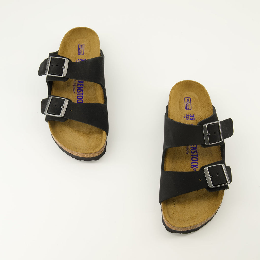 Birkenstock sandals, black Arizona sandals, comfortable footwear, adjustable sandals, nubuck leather sandals