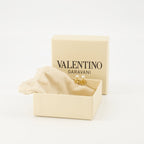 Vlogo Earrings, Valentino Garavani, earrings, gold jewelry, resin pearls