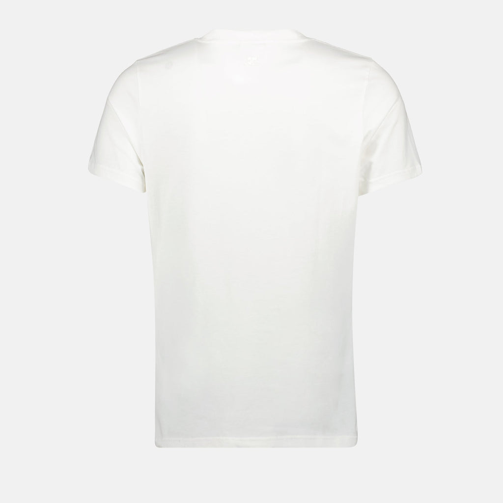 cotton t-shirt, round neck t-shirt, embroidered logo, spring-summer collection, straight fit t-shirt