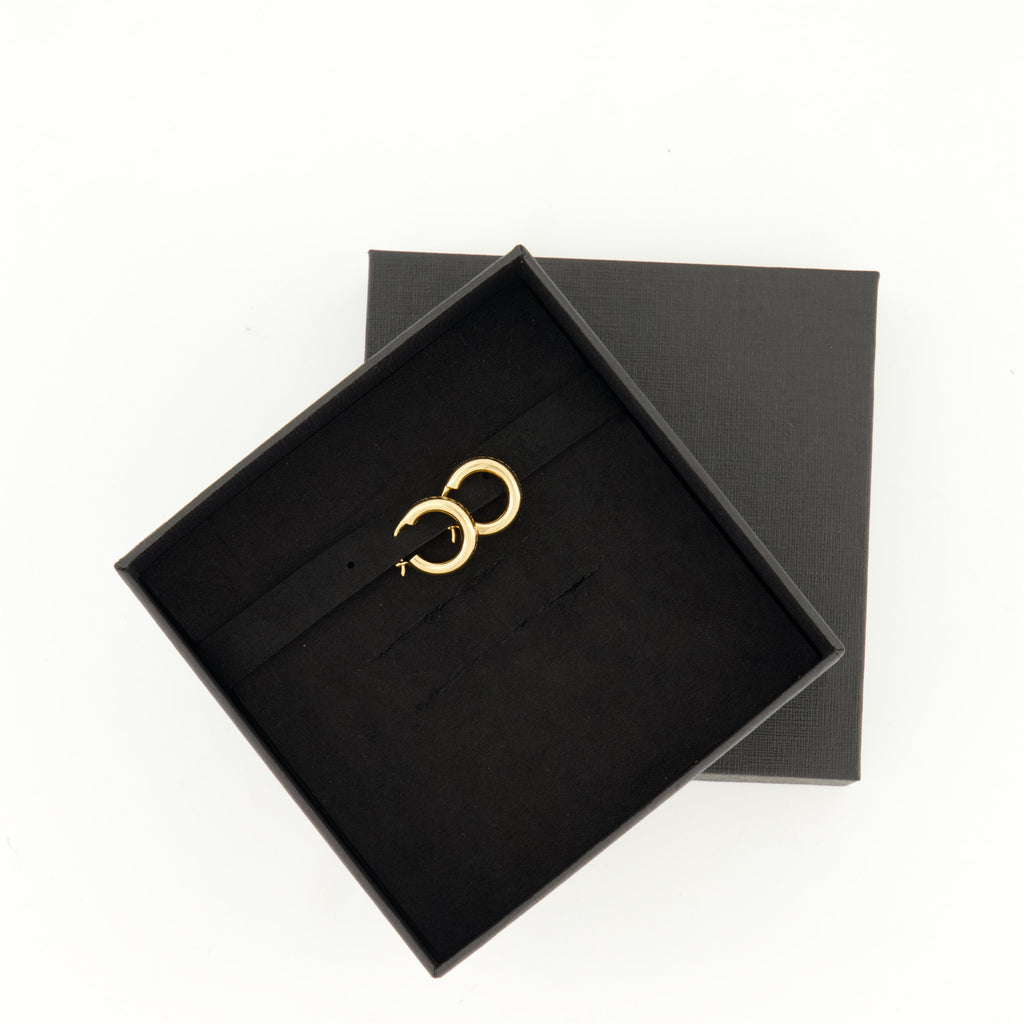 Greca earrings, gold hoop earrings, hypoallergenic jewelry, engraved logo earrings, classic clasp earrings