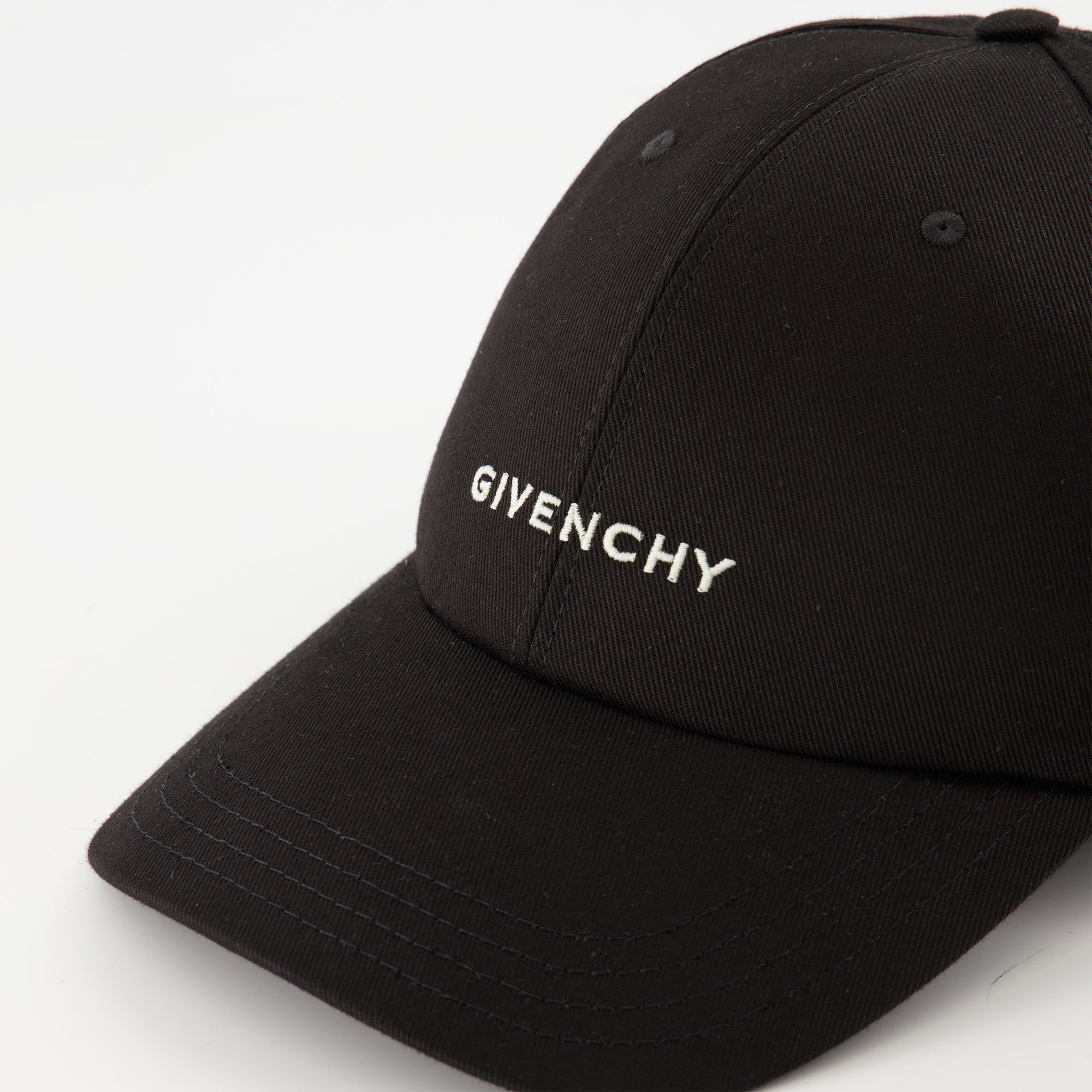 Givenchy cap, black cotton cap, embroidered logo cap, adjustable cap, autumn winter accessories