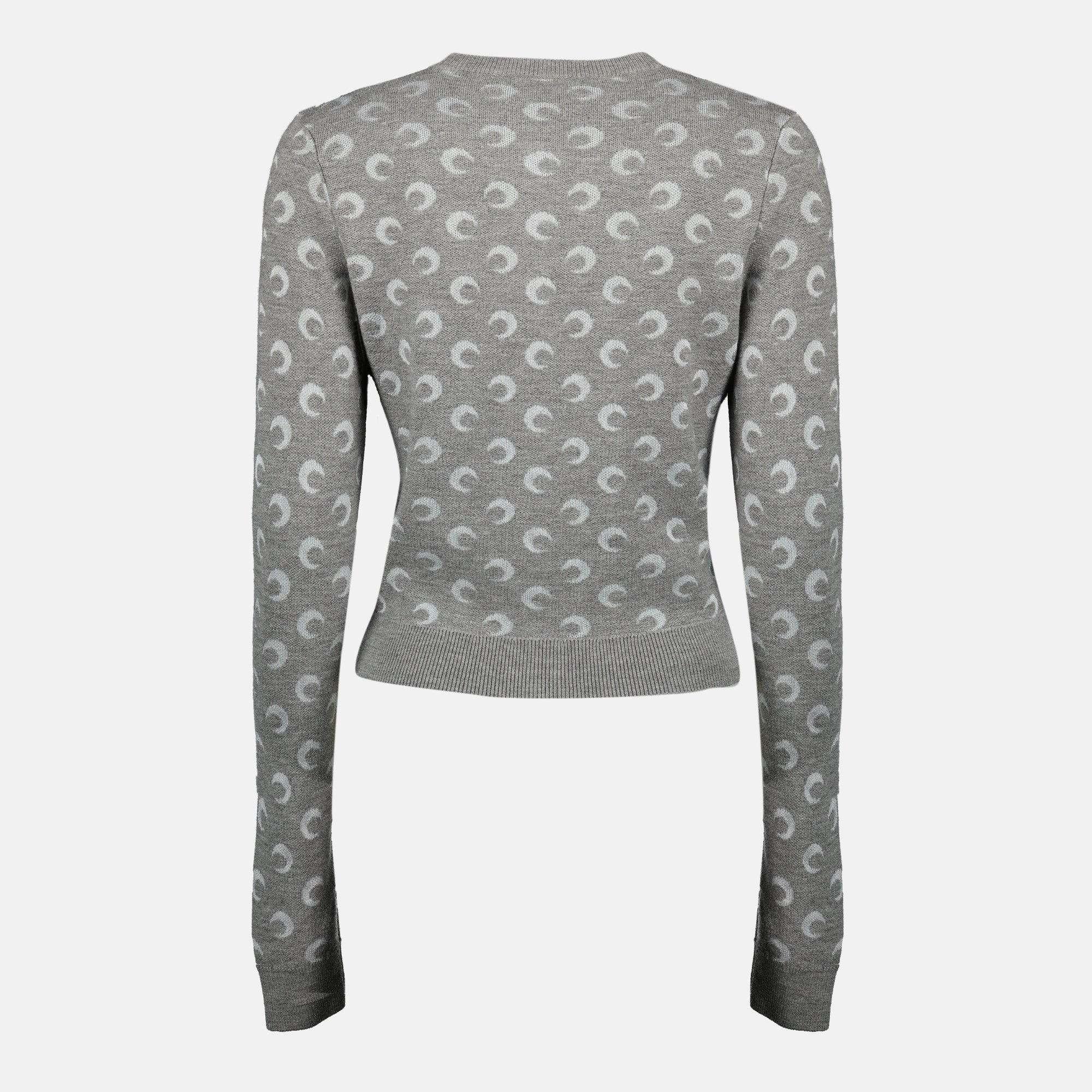 Moon cardigan, Marine Serre cardigan, autumn winter fashion, wool cardigan, timeless knitwear