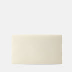 Uptown Clutch, Saint Laurent Clutch, textured leather pouch, ivory envelope clutch, luxury accessory