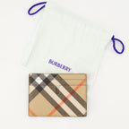 card holder, beige check, vintage print, men’s accessory, Burberry
