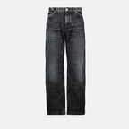 Bild von Grauen Denim-Cargo-Hosen von Versace für Männer - Saison Frühling-Sommer 2025 - Vorderansicht