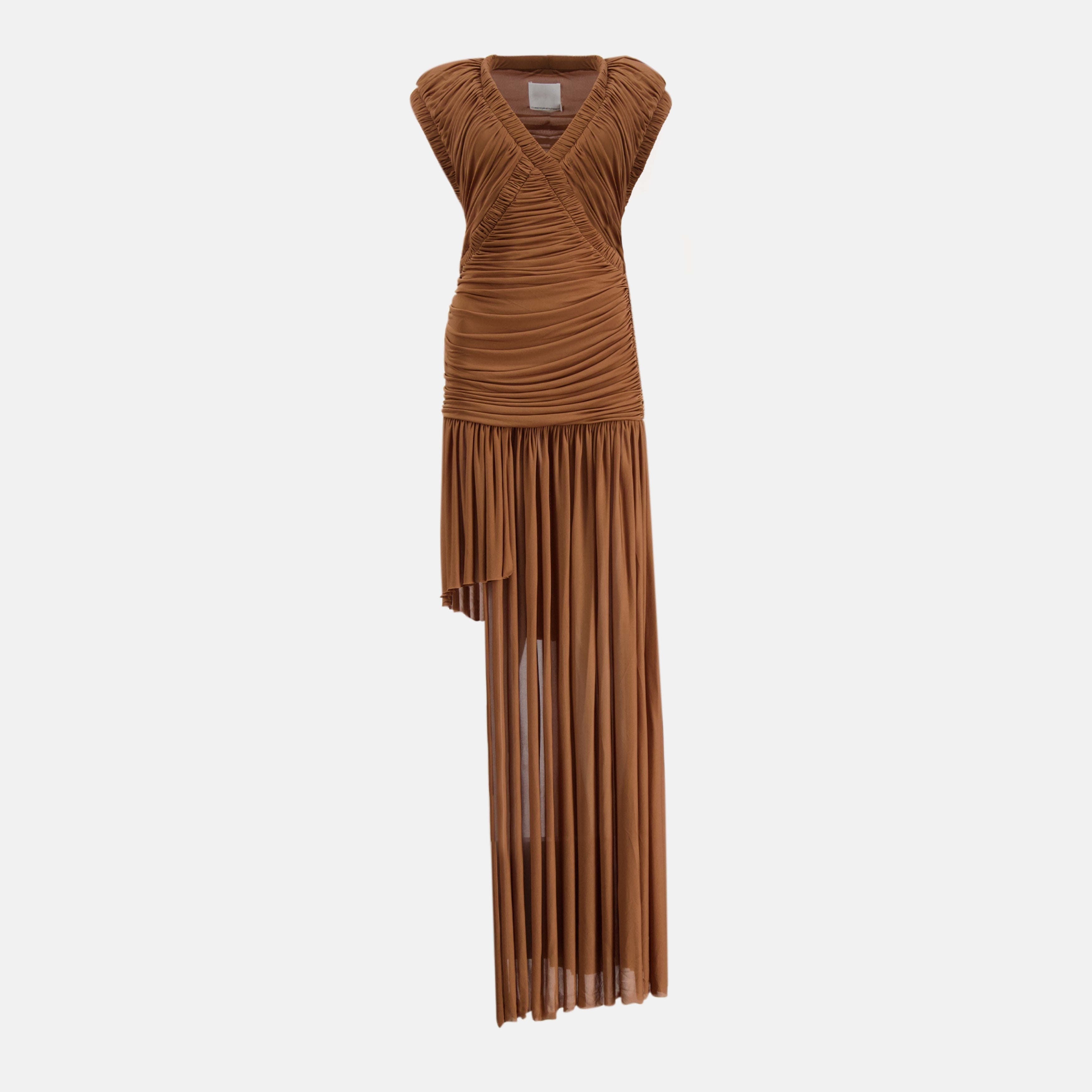 Image of Theron Pleated Dress by Christopher Esber for Women - Season Spring-Summer 2026 - Front View