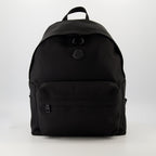 Moncler backpack, New Pierrick, waterproof nylon bag, black backpack, designer accessories