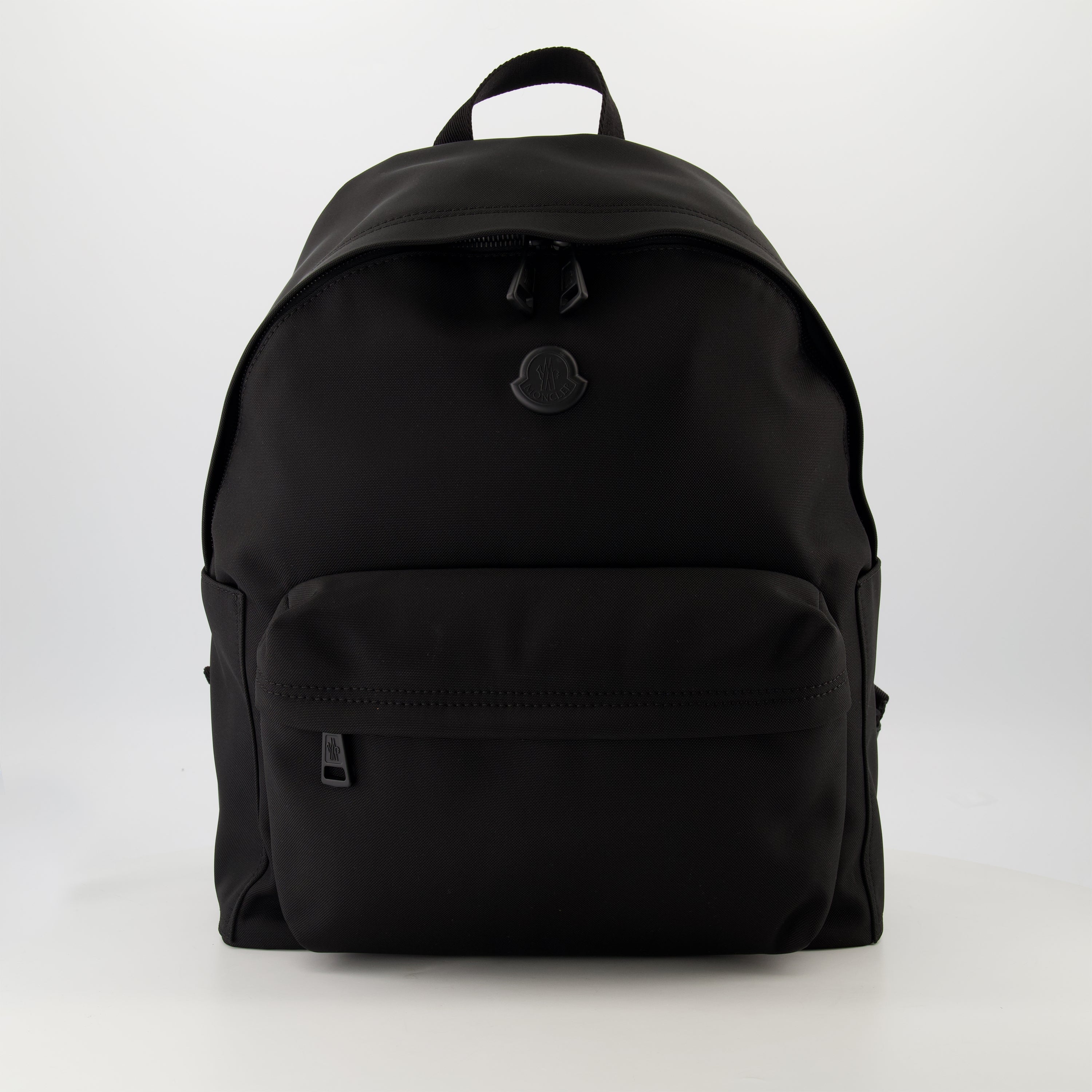 Moncler backpack, New Pierrick, waterproof nylon bag, black backpack, designer accessories