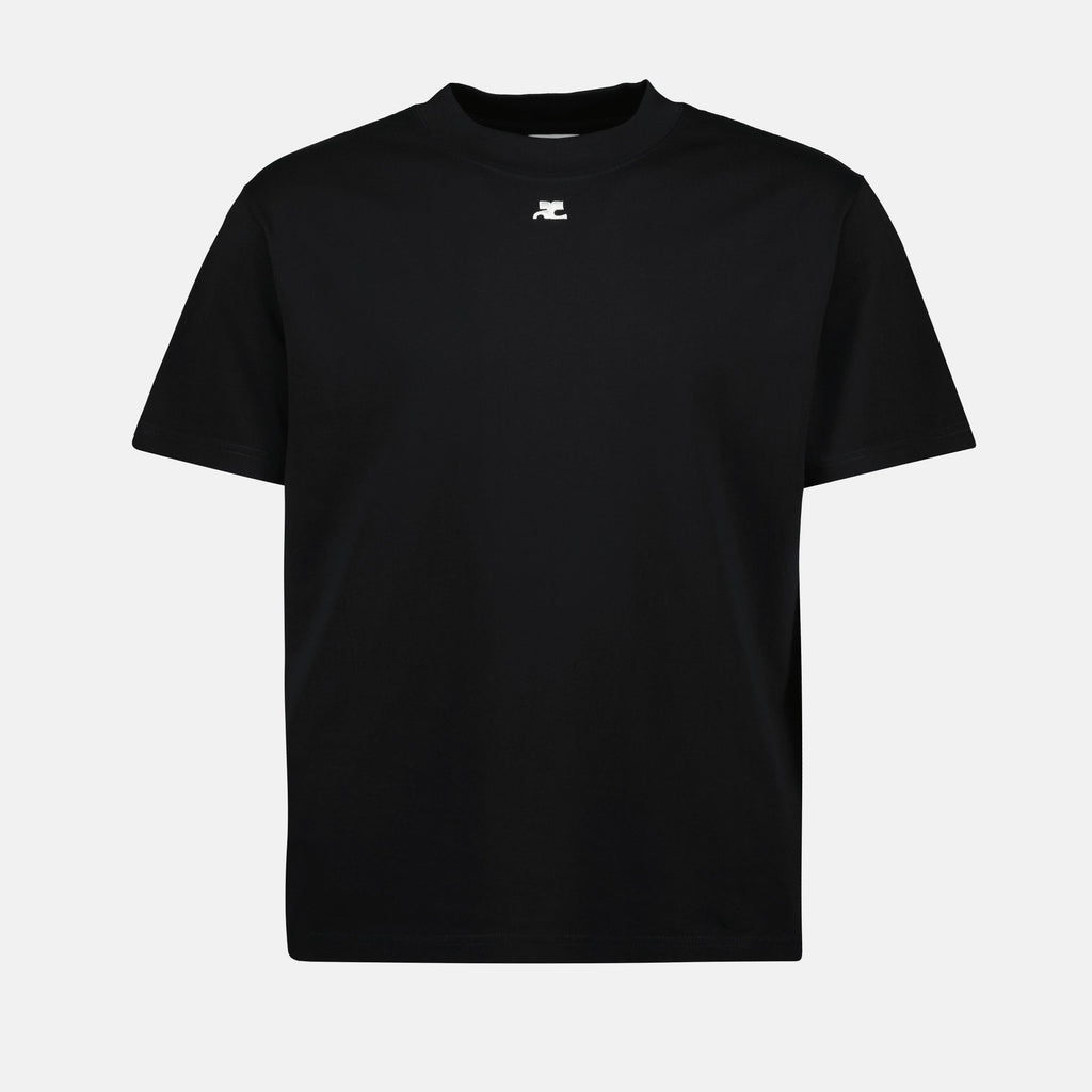 oversized black t shirt courreges men 15468446417276