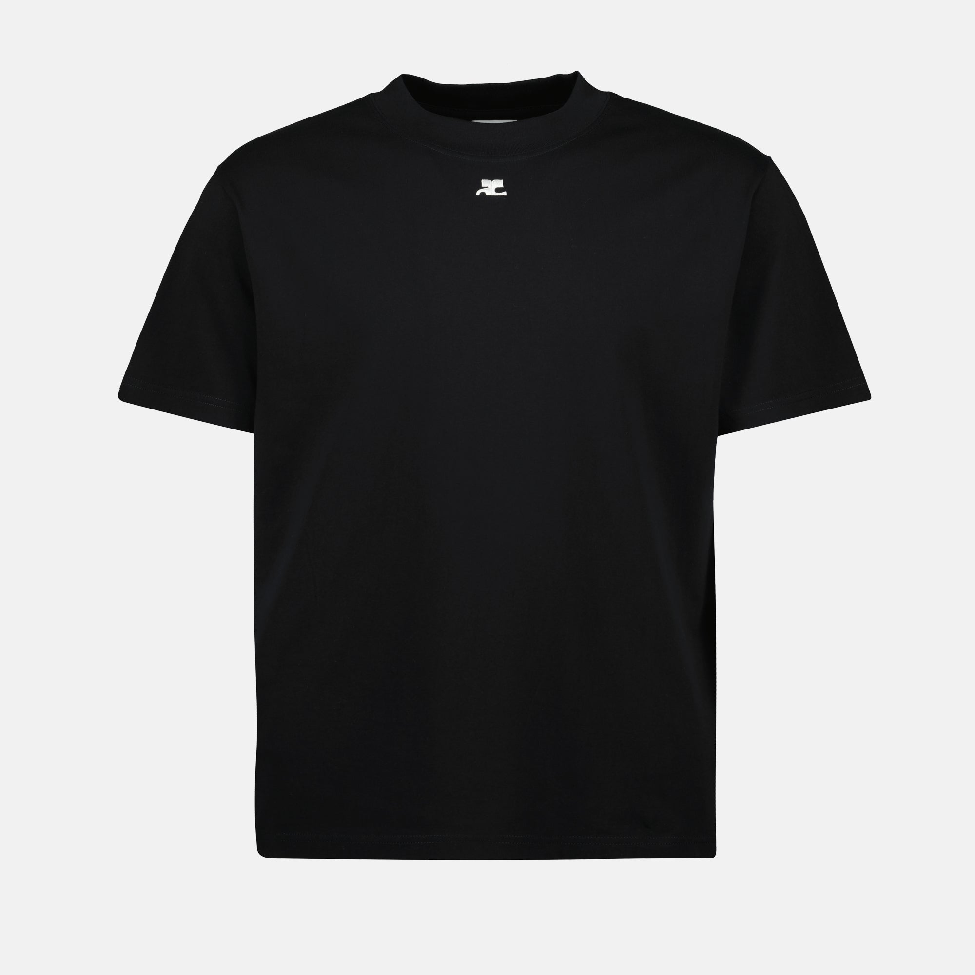 oversized black t shirt courreges men 15468446417276