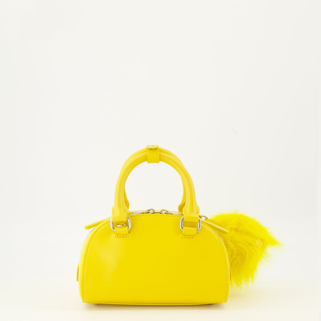 1DR Dome Bag, Diesel bag, yellow handbag, designer handbag, leather accessories