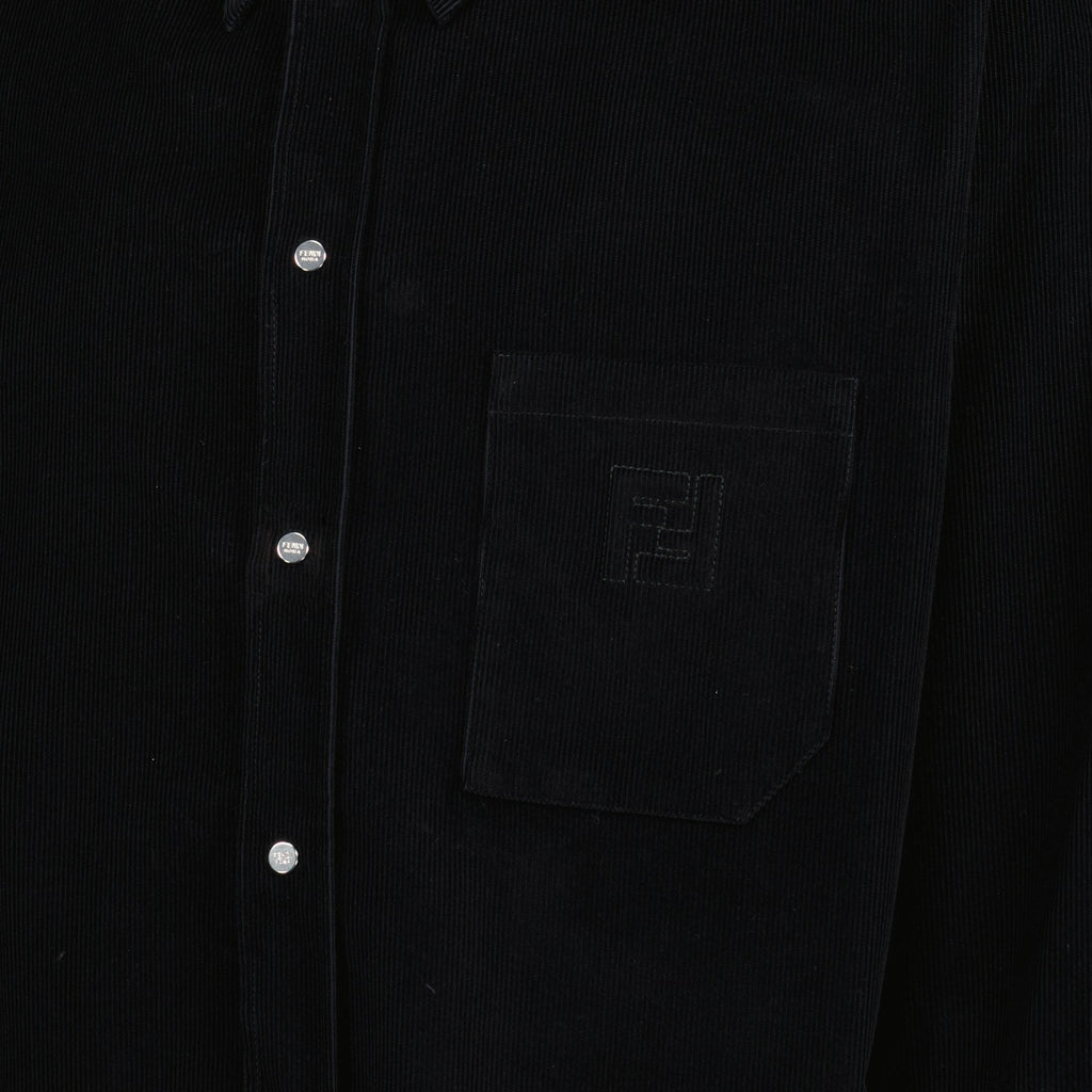 フェンディのメンズベルベットシャツの画像 - シーズン春夏2026 - 詳細ビュー1