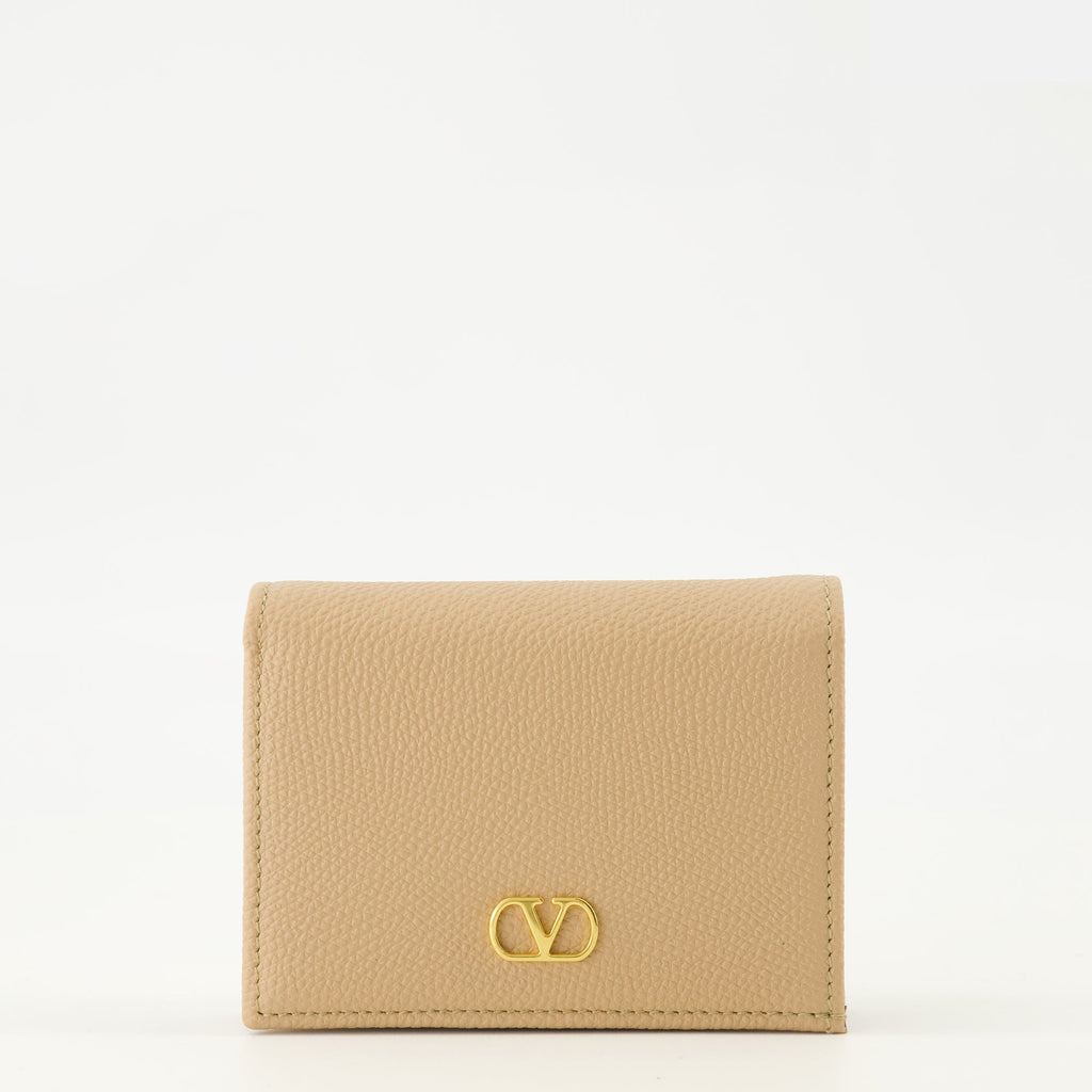 Vlogoベージュレザー財布
