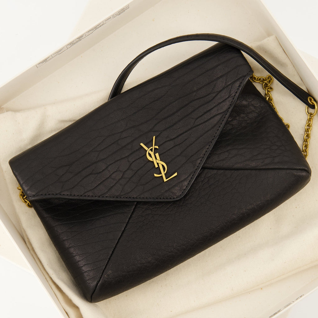 Cassandre Pouch, Saint Laurent, Chain Pouch, Leather Accessory, Luxury Handbag