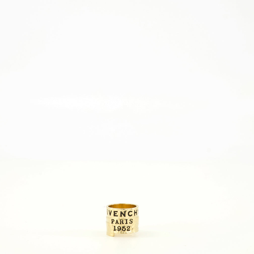 Givenchy Tape Ring, gold ring, brass jewelry, Givenchy accessories, autumn winter fashion