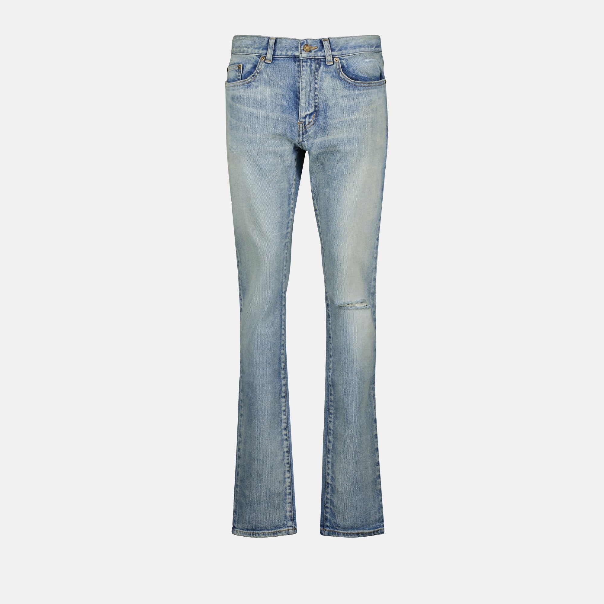 Image of Skinny Fit Jeans by Saint Laurent for Men - Season Autumn-Winter 2024 - Front View