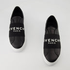 Image of Urban Leather Slip-On Sneakers by Givenchy for Men - Season Autumn-Winter 2025 - Top View Pair