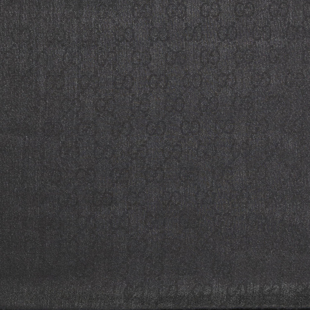 GG silk scarf, wool anthracite scarf, GG monogram accessory, fringed scarf, SS24 scarf