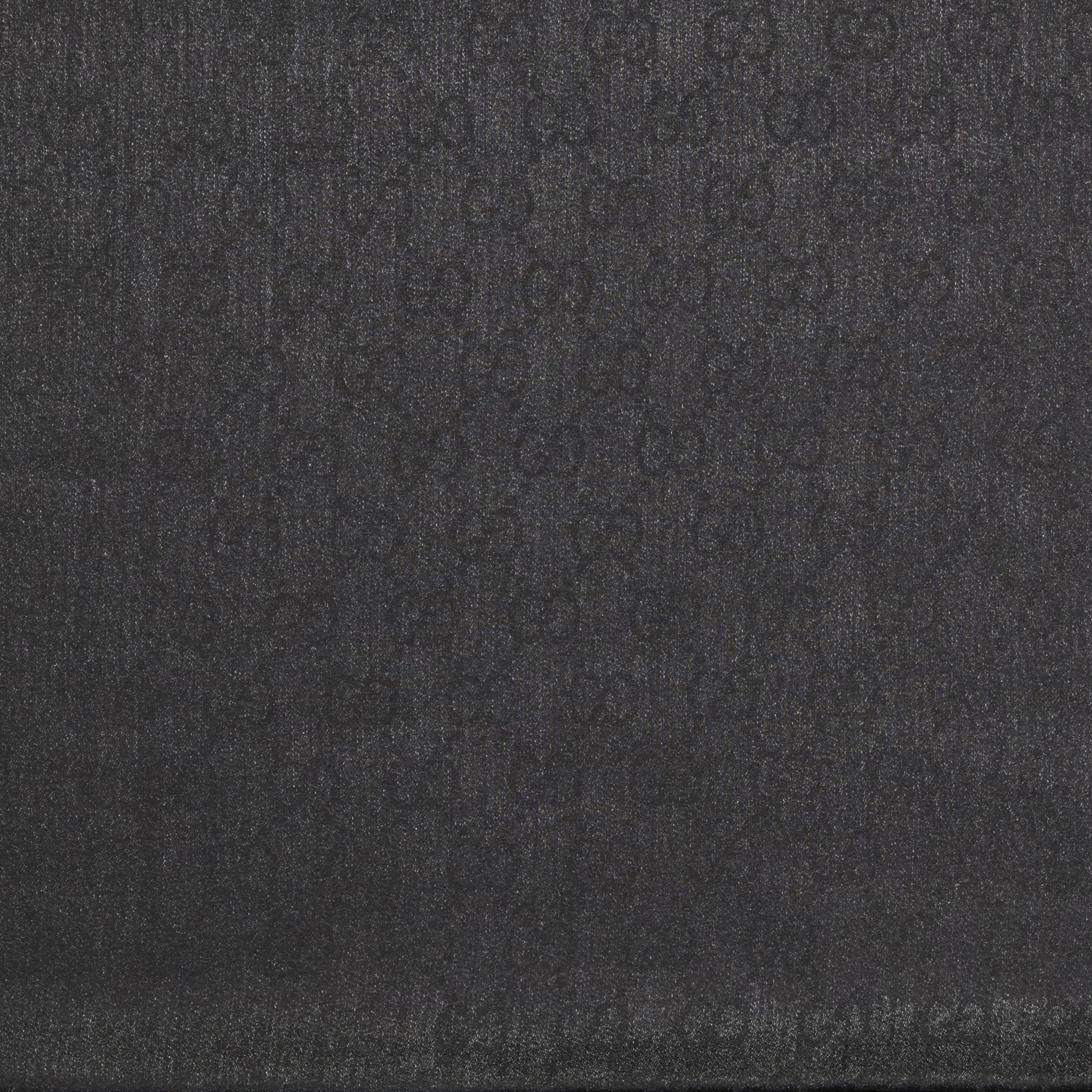 GG silk scarf, wool anthracite scarf, GG monogram accessory, fringed scarf, SS24 scarf