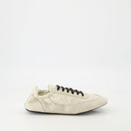 beige sneakers, Prada Collapse sneakers, Re-Nylon footwear, sustainable luxury sneakers, women's casual sneakers