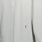 Imagen de la camisa a rayas Cassandre de Saint Laurent para mujeres - Temporada Primavera-Verano 2025 - Vista de detalle 5