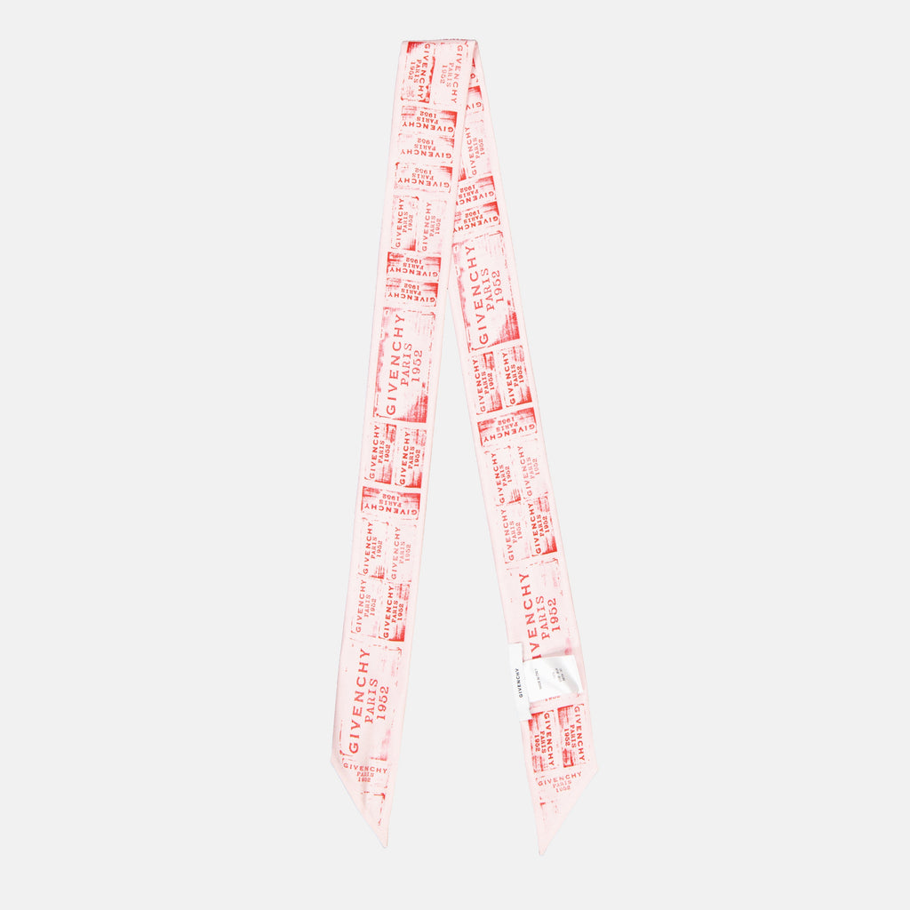 Givenchy headband, silk accessory, patchwork design, autumn winter collection, luxury headwear