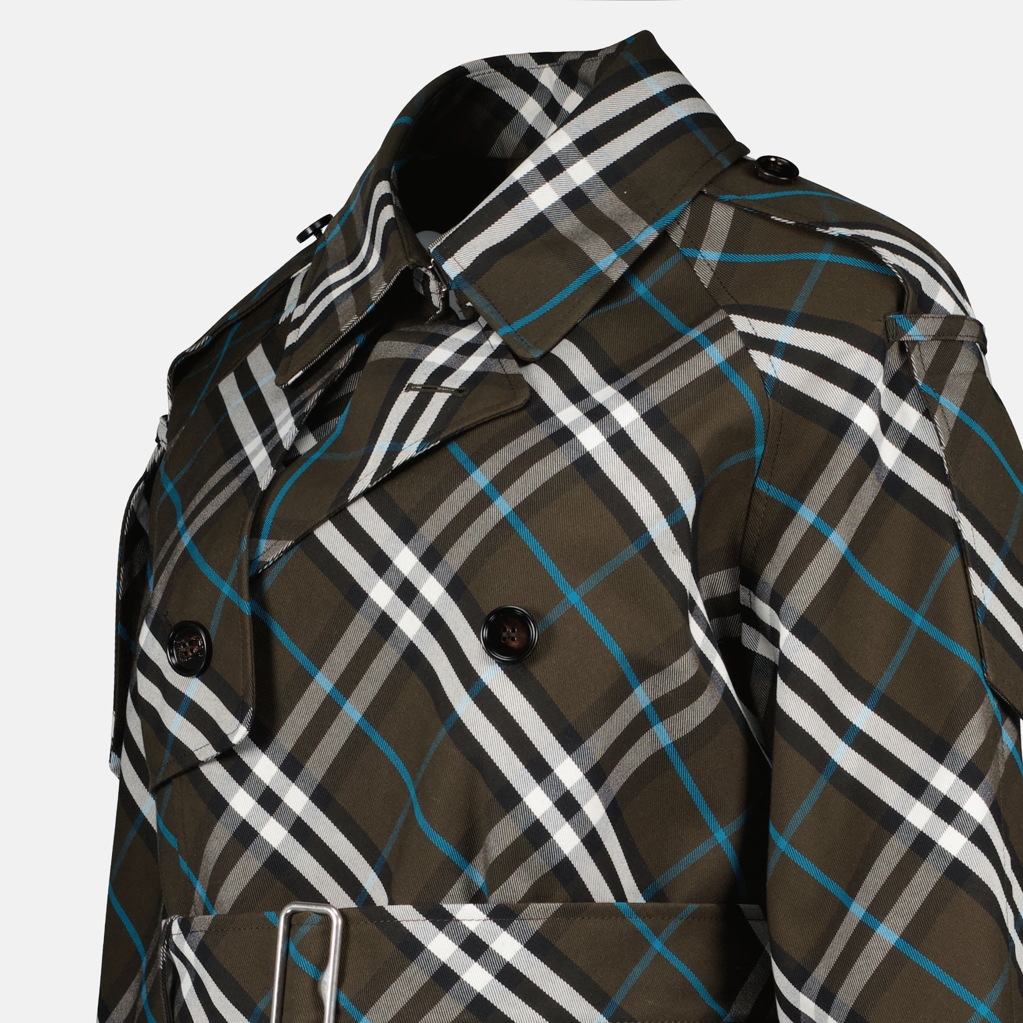 Lang Rutet Trenchcoat