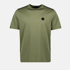 Image of Vertical Logo T-shirt by Moncler for Men - Season Spring-Summer 2025 - Front View
