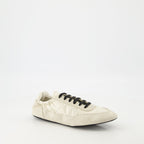 beige sneakers, Prada Collapse sneakers, Re-Nylon footwear, sustainable luxury sneakers, women's casual sneakers