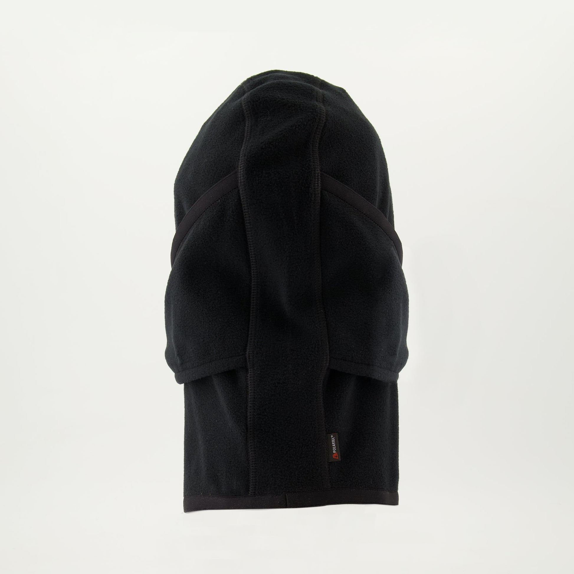 black cagoule, embroidered logo cagoule, slip-on headwear, Moncler Grenoble, contrast trim cagoule