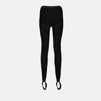 black legging, stirrup legging, 90s style legging, Versace legging, luxury fashion legging