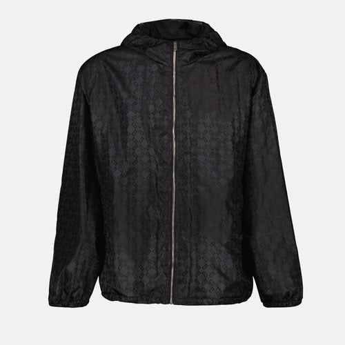 Image of 4G Nylon Windbreaker Jacket by Givenchy for Men - Season Autumn-Winter 2024 - Front View