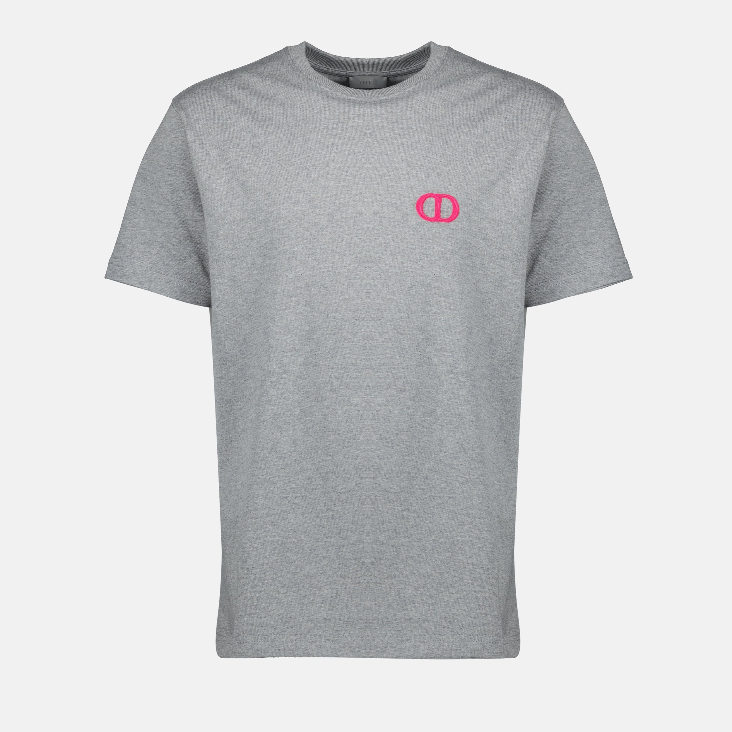 Dior T-shirt, Grey T-shirt, CD logo shirt, Cotton T-shirt, Spring-Summer 2025