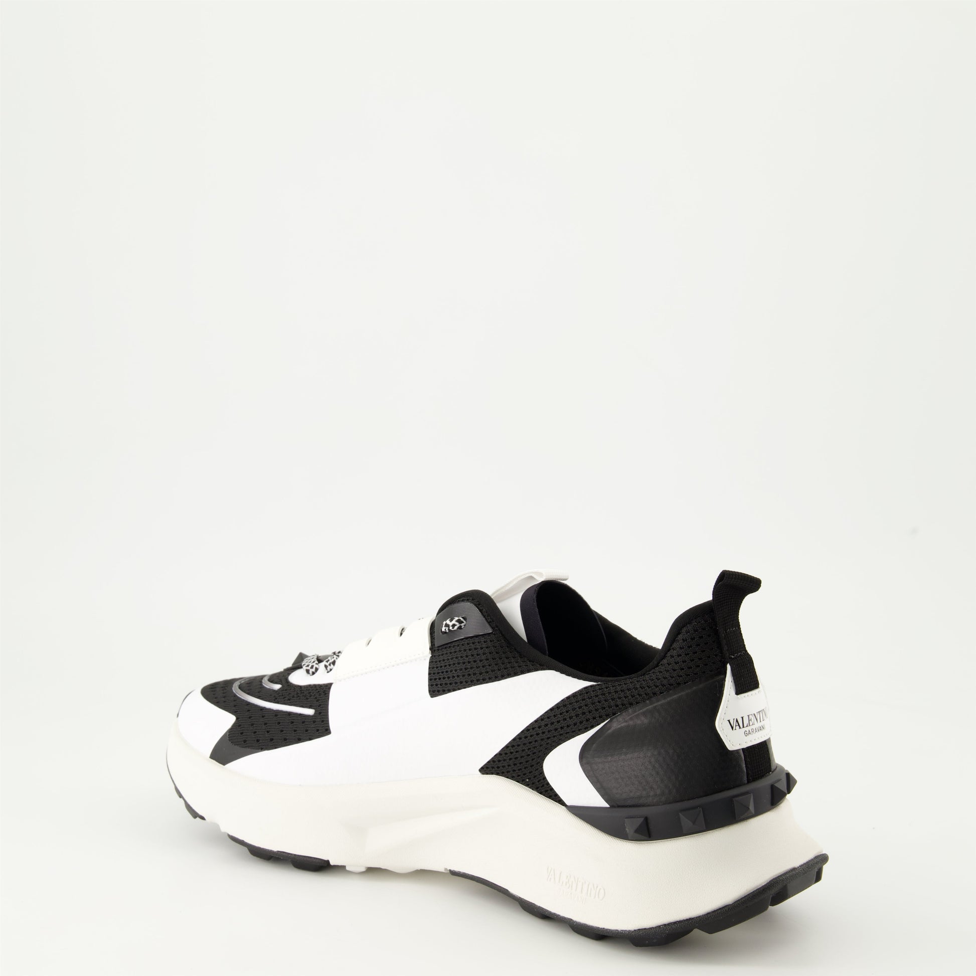 Valentino Garavani sneakers, luxury black and white sneakers, Autumn-Winter 2024 sneakers, technical fabric sneakers, designer sneakers