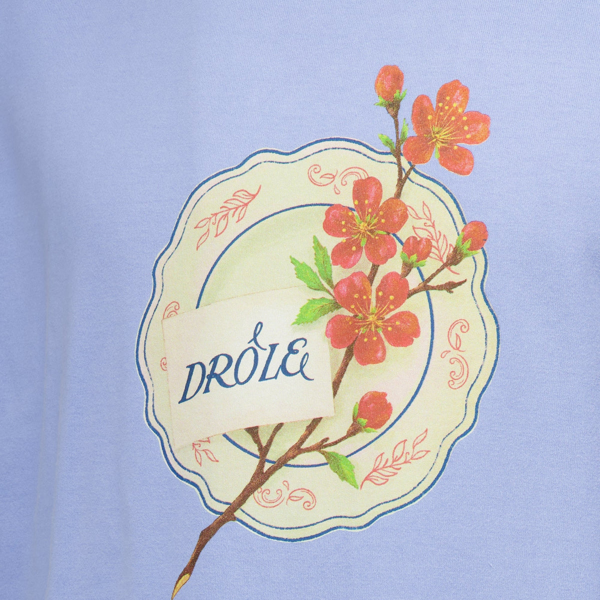 Camiseta azul Drôle Porcelaine