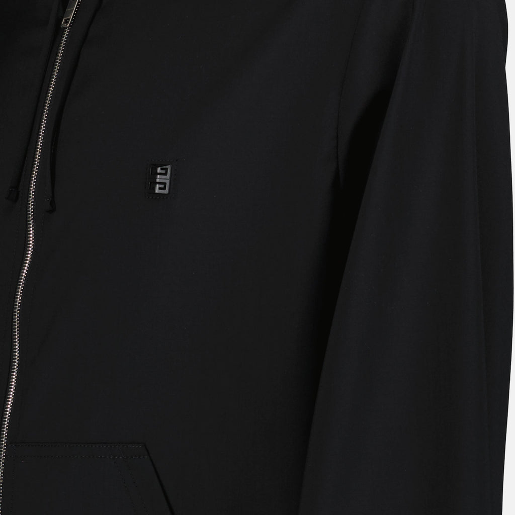 Imagen del Sudadera con Capucha Negra 4G de Givenchy para Hombre - Temporada Otoño-Invierno 2024 - Detalle 5