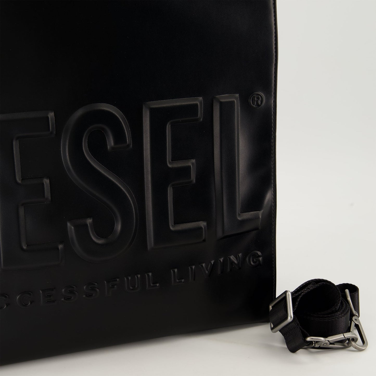 Diesel shopper bag, black 3D Ew X bag, versatile unisex bag, designer shoulder bag, Autumn-Winter 2024 bag