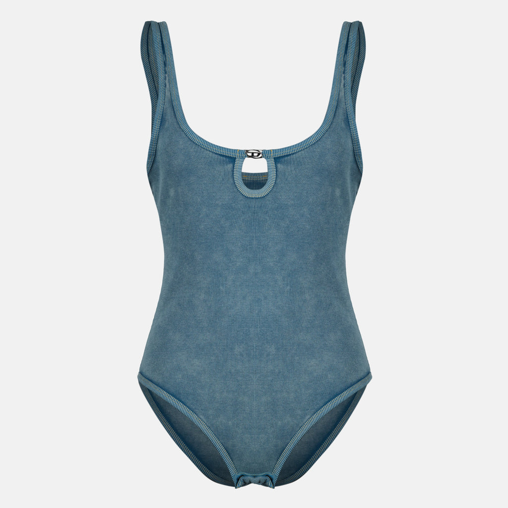 Imagem do Body Coton Maura Bleu da Diesel para Mulheres - Temporada Primavera-Verão 2026 - Vista Frontal