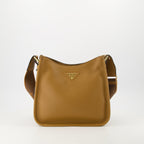 Prada hobo bag, camel leather bag, designer handbag, spring-summer collection, practical luxury accessories