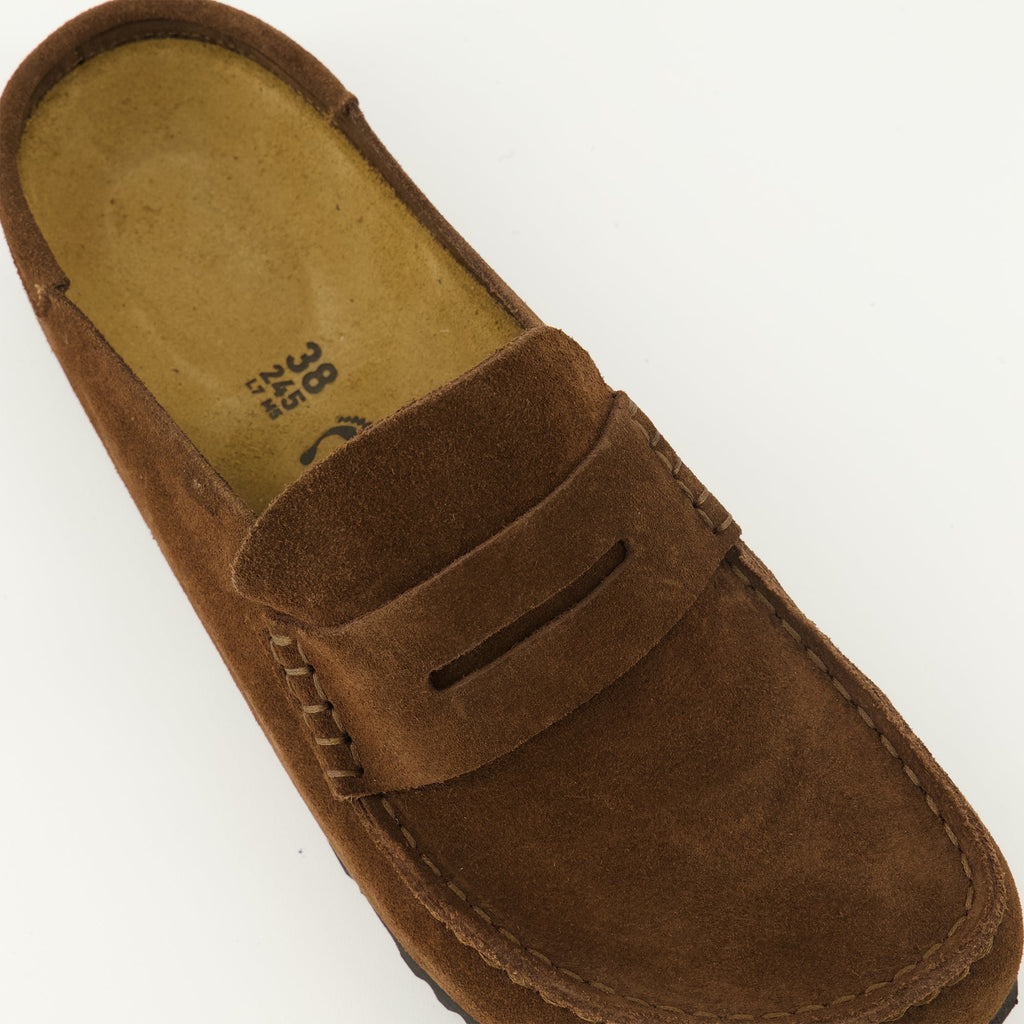 Image of Mules Naples Marron by Birkenstock for Unisex - Season Spring-Summer 2026 - Top Detail View