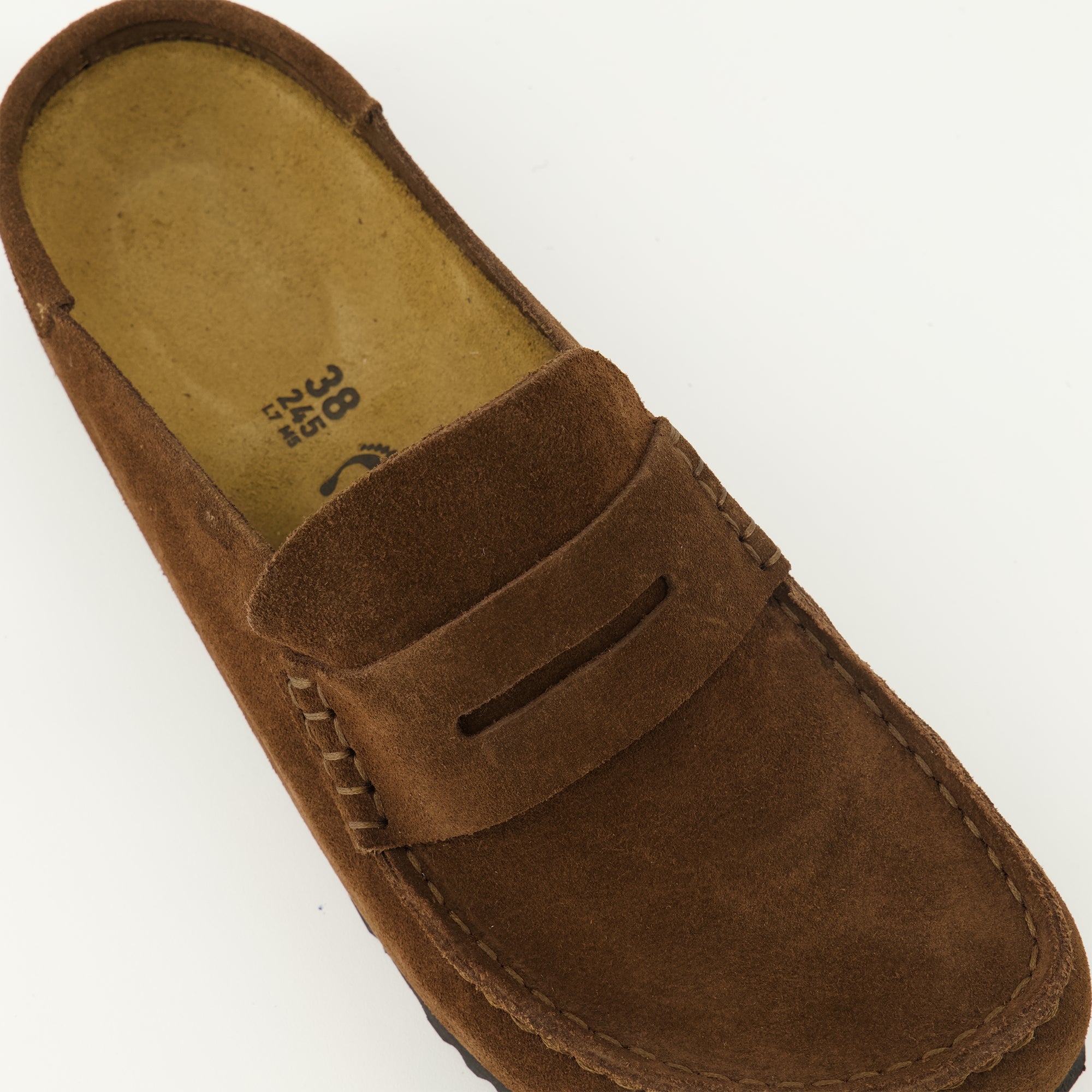 Image of Mules Naples Marron by Birkenstock for Unisex - Season Spring-Summer 2026 - Top Detail View